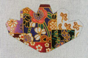 Patchwork Strawberry Needlepoint Canvas