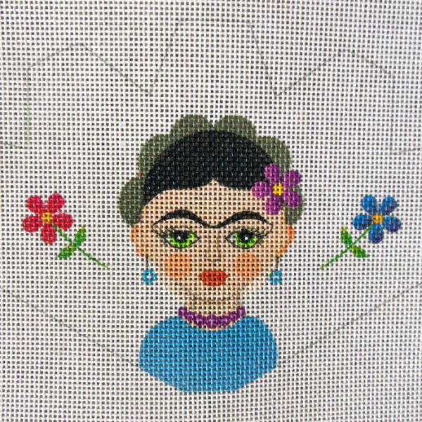 Little Frida Strawberry Needlepoint Canvas