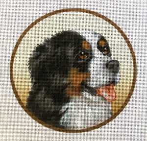 Bernese Mountain Dog Needlepoint Canvas