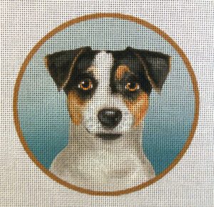 Jack Russell Terrier Needlepoint Canvas