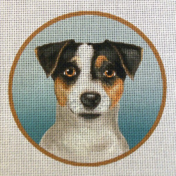 Jack Russell Terrier Needlepoint Canvas