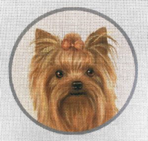 Yorkie Needlepoint Canvas