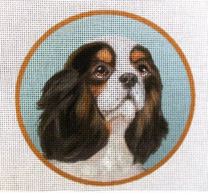 King Charles Spaniel Needlepoint Canvas