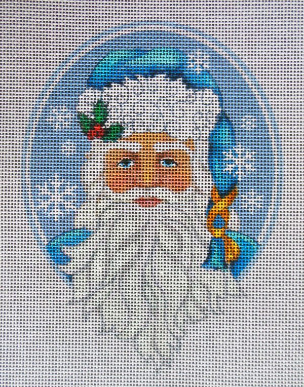 Nordic Santa Needlepoint Canvas