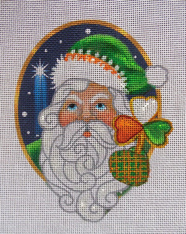 Irish Santa Needlepoint Canvas