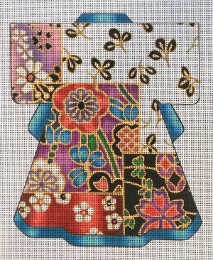 Silk Scarves Kimono Needlepoint Canvas
