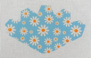 Mod Daisies (blue) Strawberry