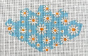 Mod Daisies (blue) Strawberry