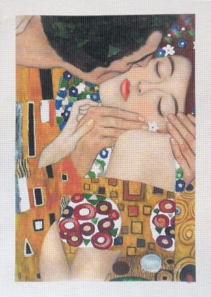 Klimt "The Kiss" Needlepoint Canvas