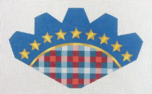 Patriotic Strawberry Needlepoint Canvas