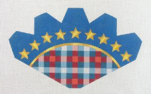 Patriotic Strawberry Needlepoint Canvas