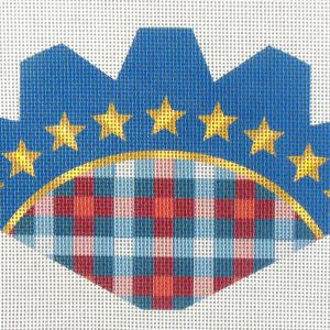 Patriotic Strawberry Needlepoint Canvas