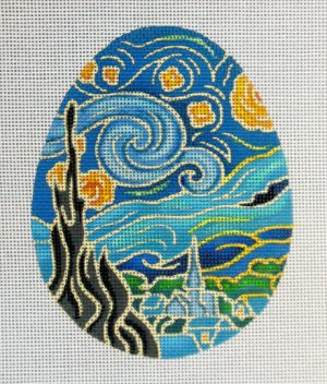 Van Gogh Starry Night Needlepoint Canvas
