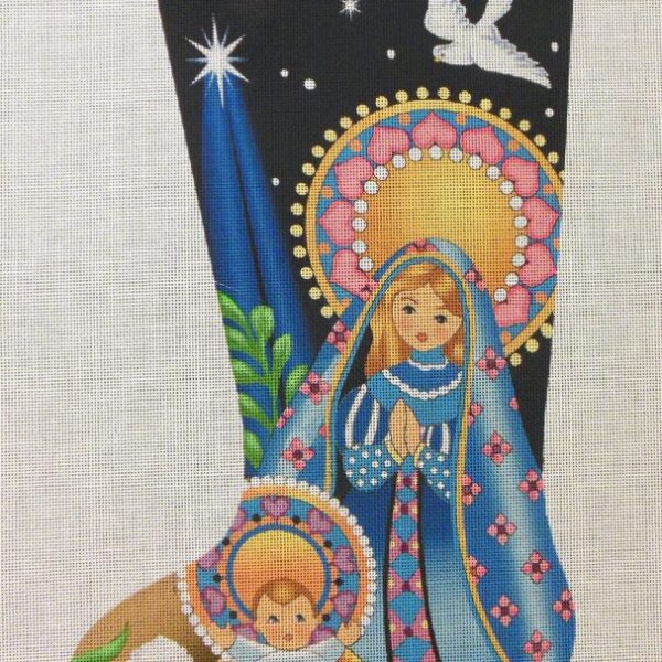 Personalized Midnight Nativity Stocking