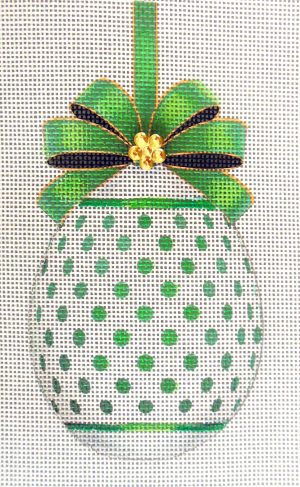 Emerald Egg Needlepoint Canvas