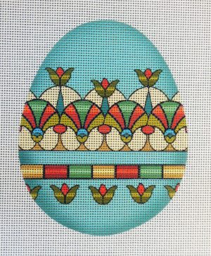 Egyptian Egg Needlepoint Canvas