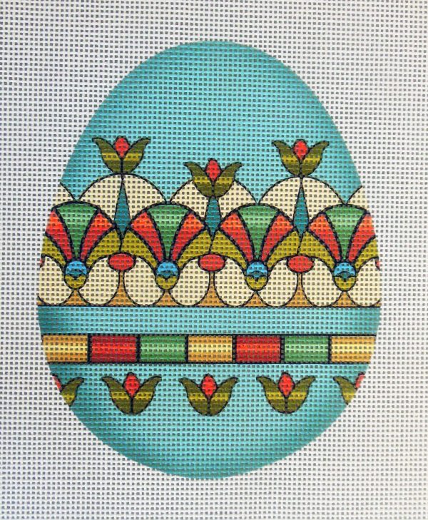 Egyptian Egg Needlepoint Canvas