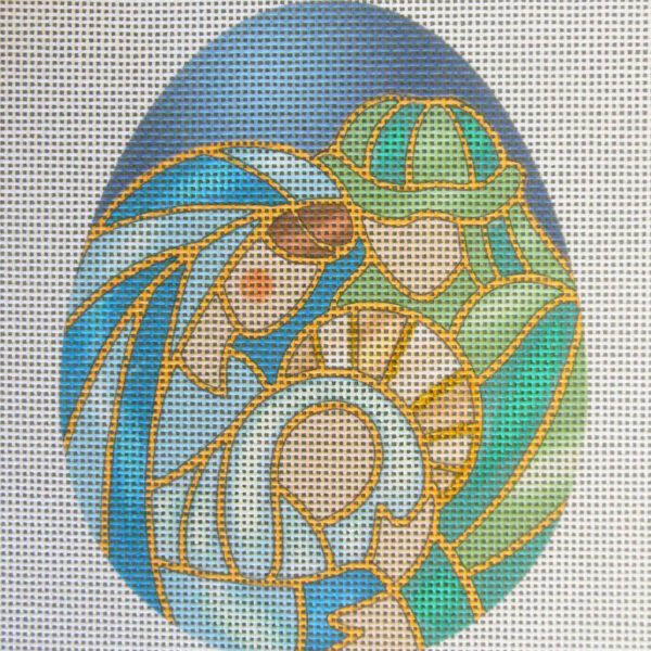 Nativity Egg Needlepoint Canvas