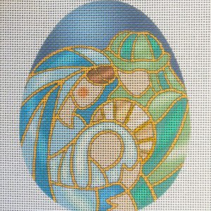 Nativity Egg Needlepoint Canvas