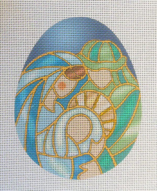 Nativity Egg Needlepoint Canvas