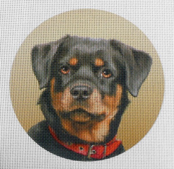 Rottweiler Needlepoint Canvas