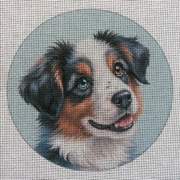 Australian Shepherd 2 Needlepoint Canvas
