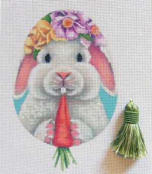 Bucky Bunny Egg Needlepoint Canvas