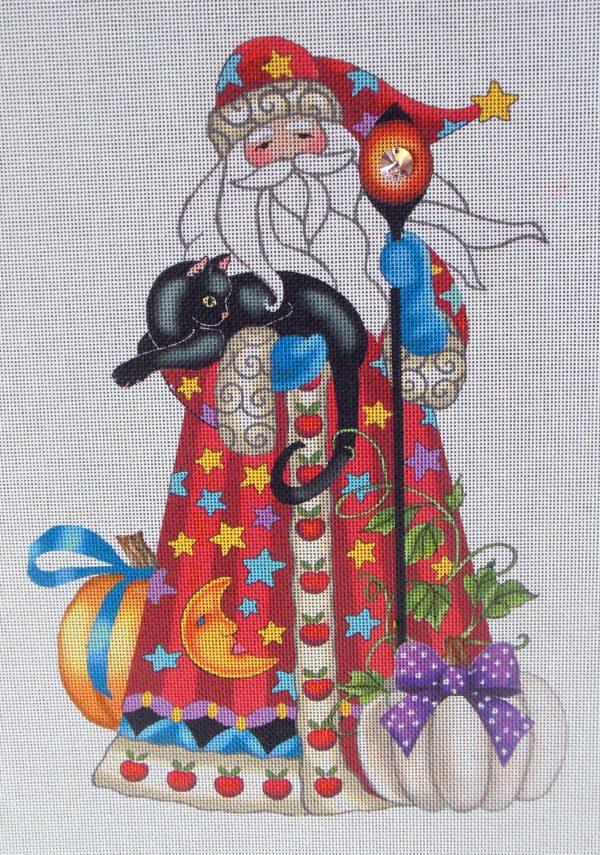 Halloween Santa Needlepoint Canvas