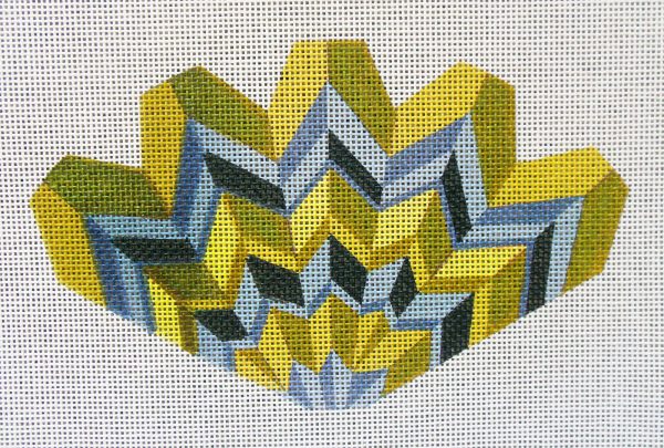 Chevron Strawberry, Olive Green