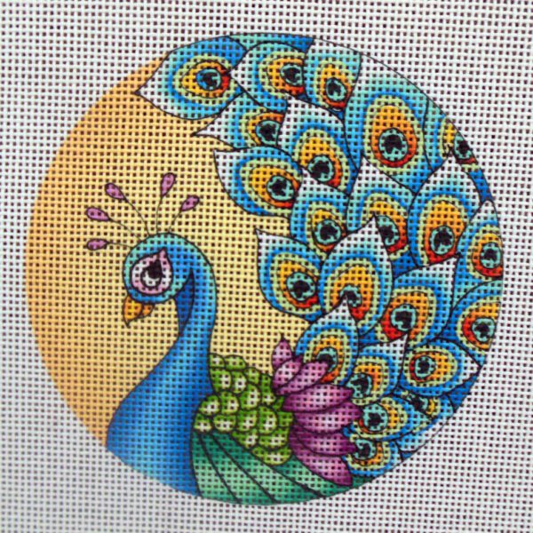 Peacock Needlepoint Canvas
