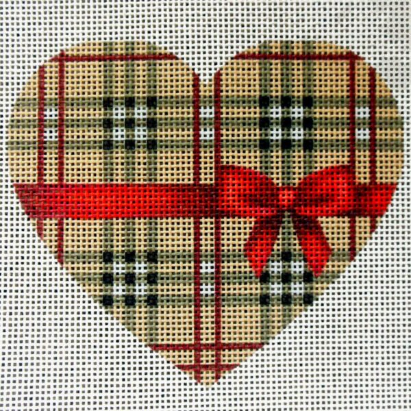 Burberry Heart Needlepoint Canvas