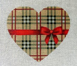 Burberry Heart Needlepoint Canvas
