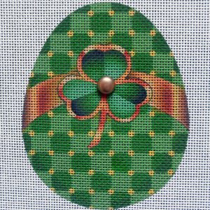 Shamrock Egg Needlepoint Canvas