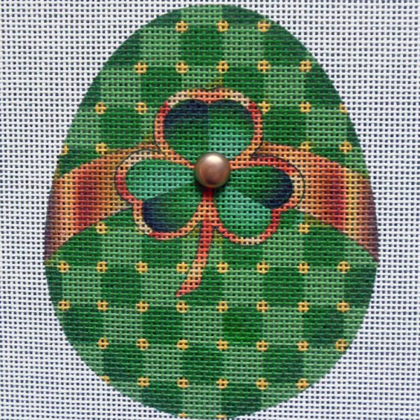 Shamrock Egg Needlepoint Canvas