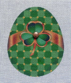 Shamrock Egg Needlepoint Canvas