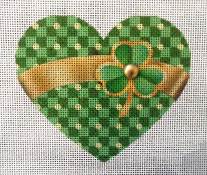 Shamrock Heart Needlepoint Canvas