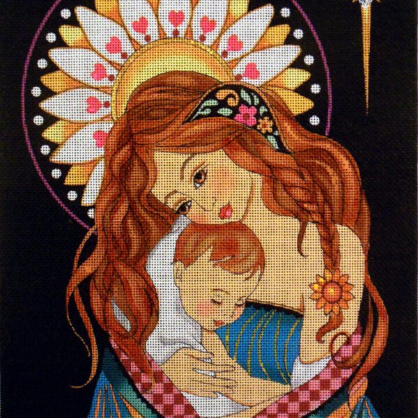 Sunflower Madonna Needlepoint Canvas