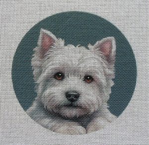 Westie Needlepoint Canvas