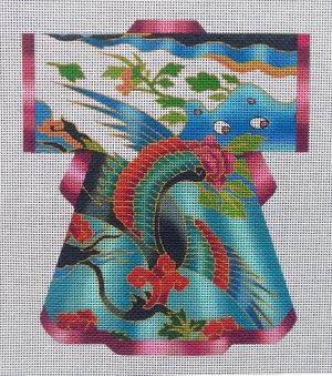 Windswept Kimono Needlepoint Canvas