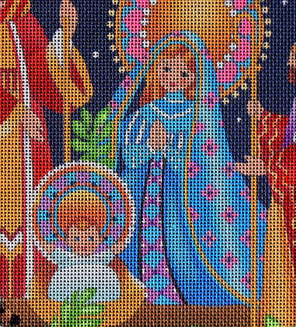 Midnight Nativity Needlepoint Canvas