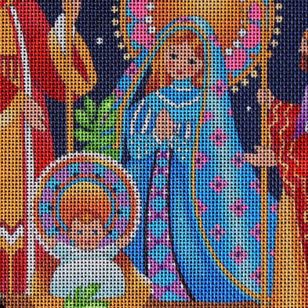 Midnight Nativity Needlepoint Canvas