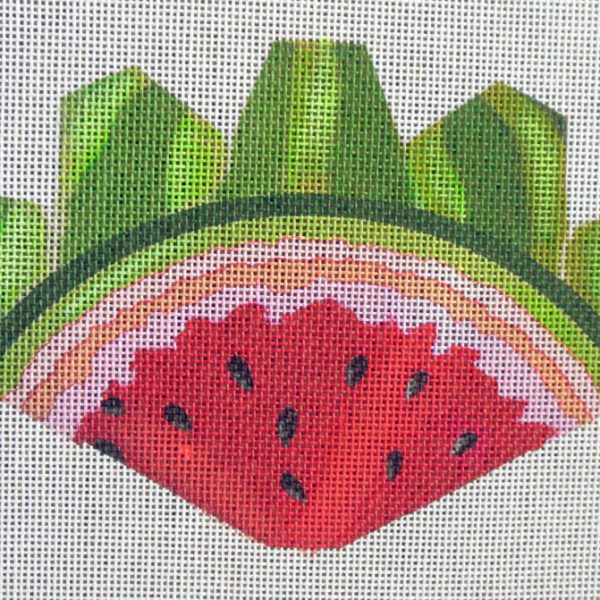 Watermelon Strawberry Needlepoint Canvas
