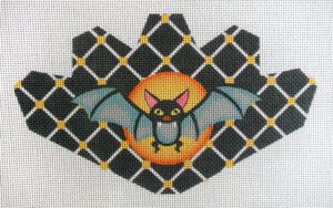 Bat Strawberry Needlepoint Canvas