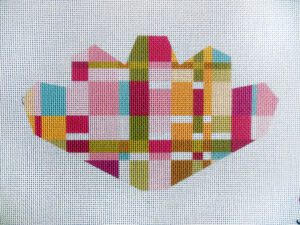 Mosaic Strawberry Needlepoint