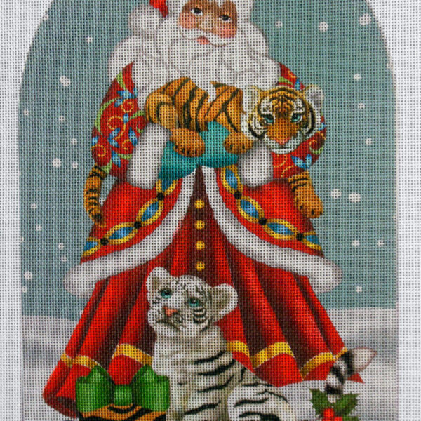 Tiger Santa Snowglobe Stand Up (color choice)