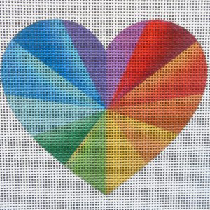 Custom Heart Needlepoint Canvas