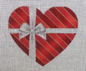 Yours Truly Heart Needlepoint Canvas