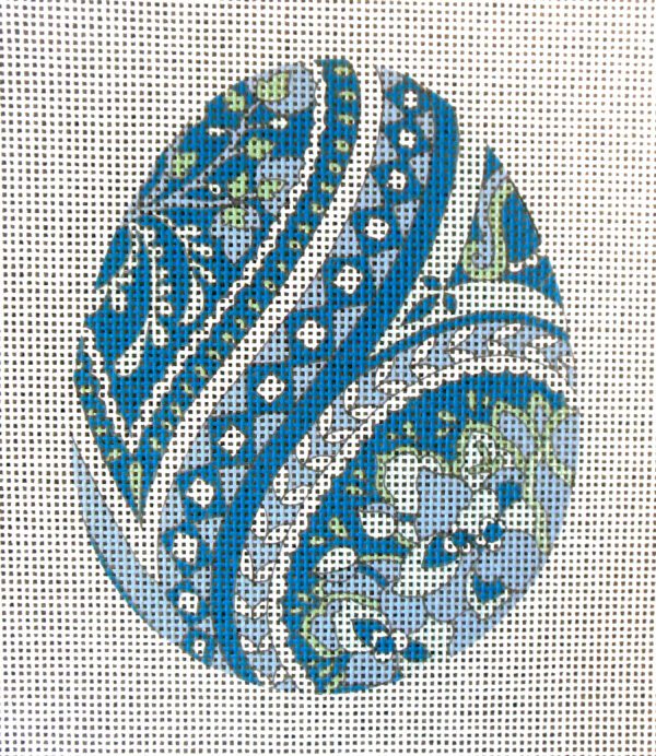 Chinoiserie Egg Needlepoint Canvas