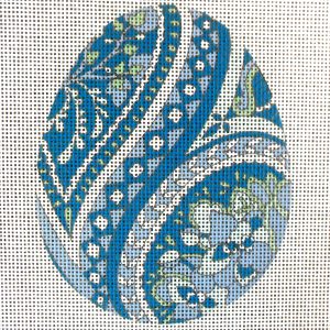Chinoiserie Egg Needlepoint Canvas
