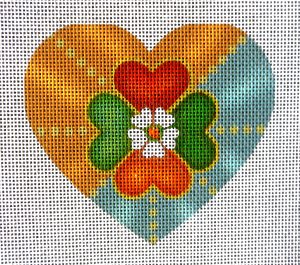 Ireland Sun Heart Needlepoint Canvas